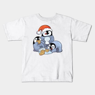 Christmas Penguins Kids T-Shirt